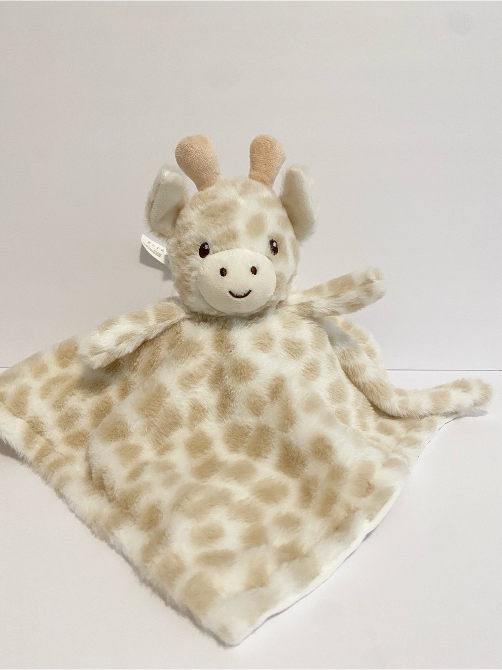Dream Gro Giraffe Lovey White Tan Animal Security Blanket Grow Toy Boy Girl Soft